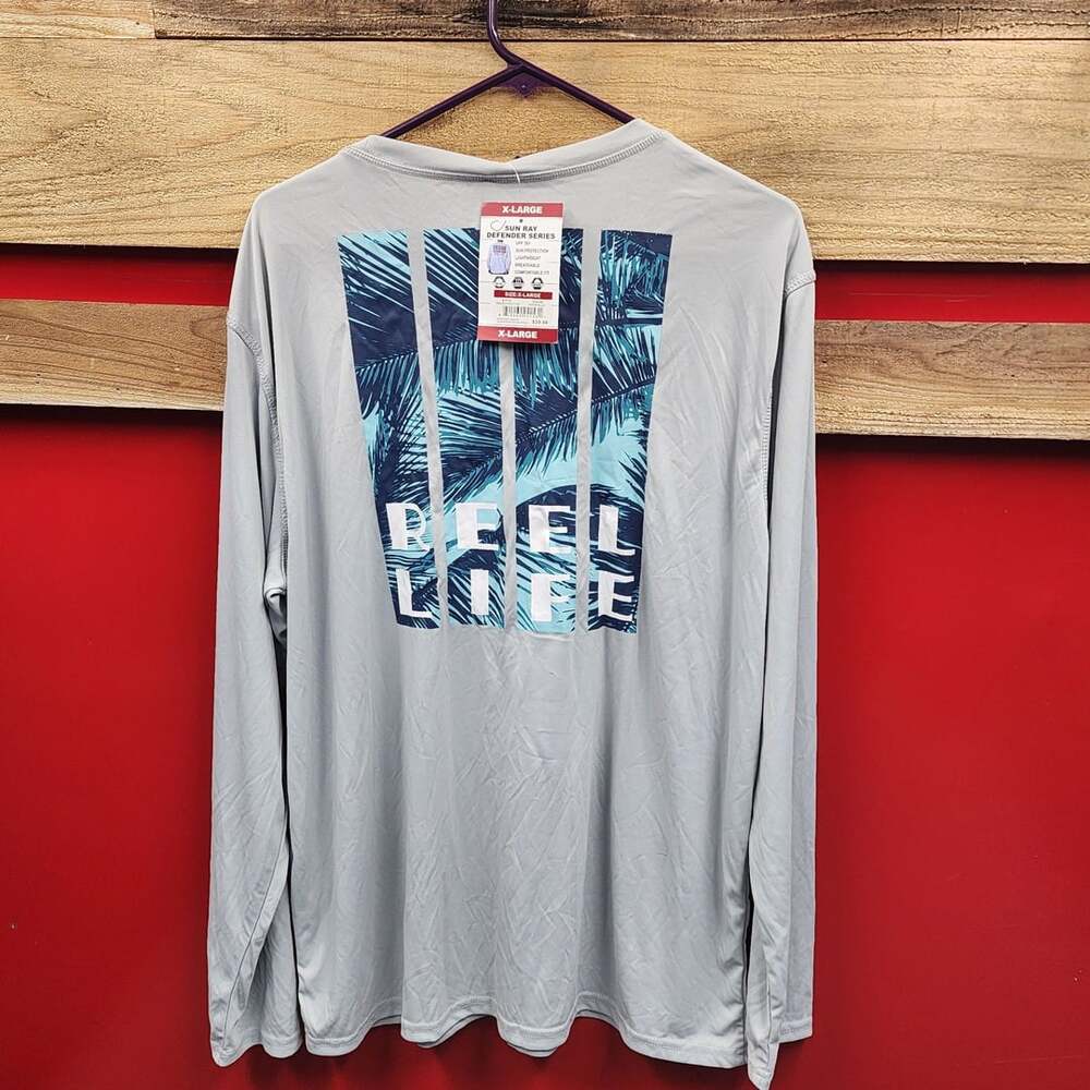 Reel Life Sun Ray Defender Series Long Sleeve Shirt Size X-Large